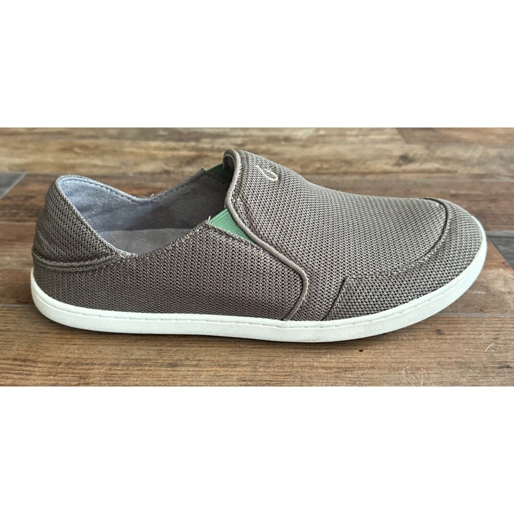Men's OluKai Nohea Mesh Brown Mustang Slip On Casual Shoes Sz 9